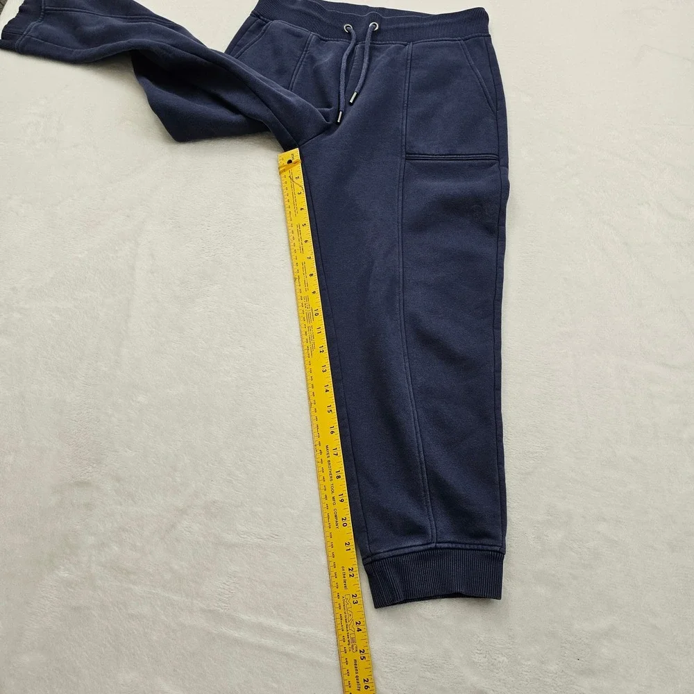 Banana‎ Republic Sweatshirt Jogger Set Womens S Navy Blue Seamed Fleece Lounge
